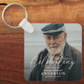 Custom Photo Funeral Sympathy Keepsake キーホルダー (正面)