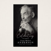 Custom Photo Funeral Sympathy Poem/Prayer Card (正面)