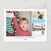 Custom Photo Funny Family Quotes New Home Holidays ポストカード (正面)