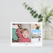 Custom Photo Funny Family Quotes New Home Holidays ポストカード (スタンド正面)