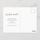 Custom Photo Funny Family Quotes We've Moved House ポストカード (裏面)