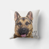 Custom Photo German Shepherd Personalized クッション (裏面)