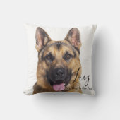 Custom Photo German Shepherd Personalized クッション (正面)
