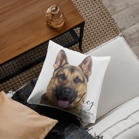 Custom Photo German Shepherd Personalized クッション