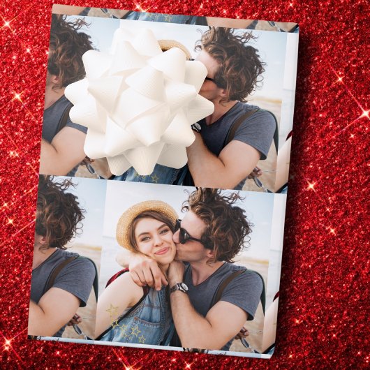 Custom Photo Gift Wrap, Custom Family Photo ラッピングペーパー