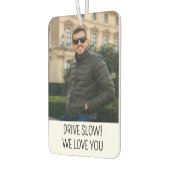 Custom Photo Girlfriend Boyfriend Gift for Mom Dad カーエアーフレッシュナー (左)