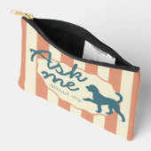 Custom Photo Golden Doodle Ask Me About My Dog アクセサリーポーチ (見開き)