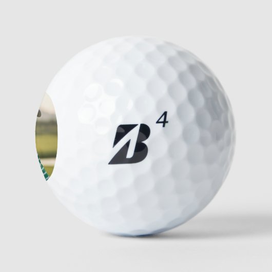 Custom Photo Golf Ball with Text Personalization ゴルフボール (ロゴ)