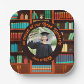 Custom Photo Graduation Paper Plate ペーパープレート (正面)
