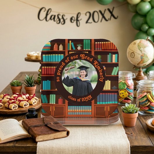 Custom Photo Graduation Paper Plate ペーパープレート