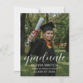 Custom Photo Graduation Party Invitation 招待状 (正面)
