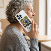 Custom Photo Grandma Established Elegant Script iPhoneケース