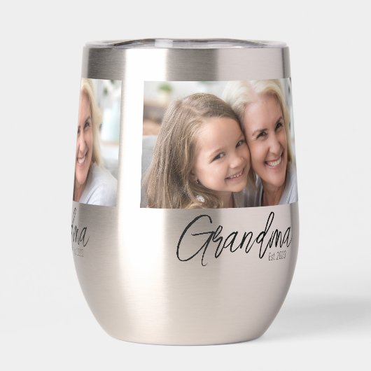 Custom Photo Grandma Established Year (背面)
