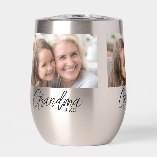 Custom Photo Grandma Established Year (正面)