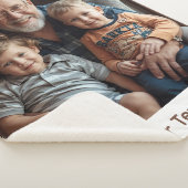 Custom Photo Grandpa Blanket Sherpa Cozy Gift Idea シェルパブランケット (3/4)
