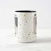 Custom Photo Happy Birthday Mug for Women ツートーンマグカップ (中央)