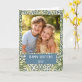 Custom Photo Happy Mother’s Day floral カード (黄色い花)