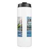 Custom Photo Head Padel/Pickleball Player Caricatu タンブラー (正面)