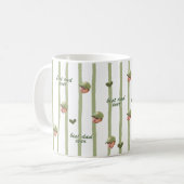 Custom Photo Heart Pattern Mug for Father's Day コーヒーマグカップ (正面左)
