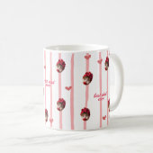 Custom Photo Heart Pattern Mug for Father's Day コーヒーマグカップ (正面右)