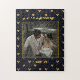 Custom Photo Hearts Background ジグソーパズル