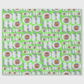 Custom Photo HO HO HO Wrapping Paper – Funny Xmas ラッピングペーパー (フラット)