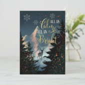 Custom Photo Holiday Mountain Scene  カード (スタンド正面)