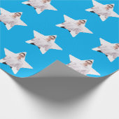 Custom Photo in a Star Shape Pattern  ラッピングペーパー (角)