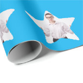 Custom Photo in a Star Shape Pattern  ラッピングペーパー (ロールコーナー)