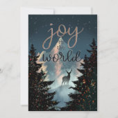 Custom Photo Joy to the World Mountain Scene カード (正面)