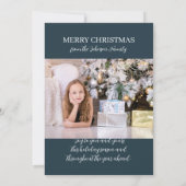 Custom Photo Joy to the World Mountain Scene カード (裏面)