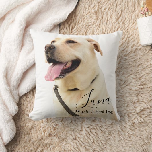 Custom Photo Labrador Retriever Personalized クッション (ブランケット)