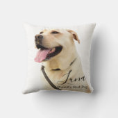 Custom Photo Labrador Retriever Personalized クッション (裏面)