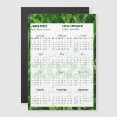 Custom Photo Lawn Care 2026 Calendar Magnet (正面/裏面)
