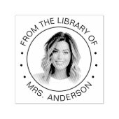 Custom Photo Library Teacher Self Inking Stamp セルフインキングスタンプ (デザイン)