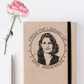 Custom Photo Library Teacher Self Inking Stamp セルフインキングスタンプ