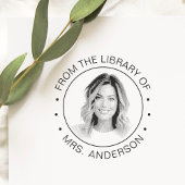 Custom Photo Library Teacher Self Inking Stamp セルフインキングスタンプ