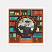 Custom Photo Library-Themed スタンダードカクテルナプキン (正面)