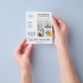 Custom Photo Logo Modern Business Marketing チラシ (手)