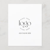 Custom Photo Logo Modern Business Marketing チラシ (裏面)