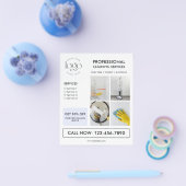 Custom Photo Logo Modern Business Marketing チラシ (シングル)