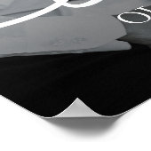 Custom Photo Love Script Poster ポスター (角)