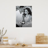 Custom Photo Love Script Poster ポスター (キッチン)