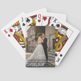 Custom Photo Love script Wedding favors Poker Card トランプ