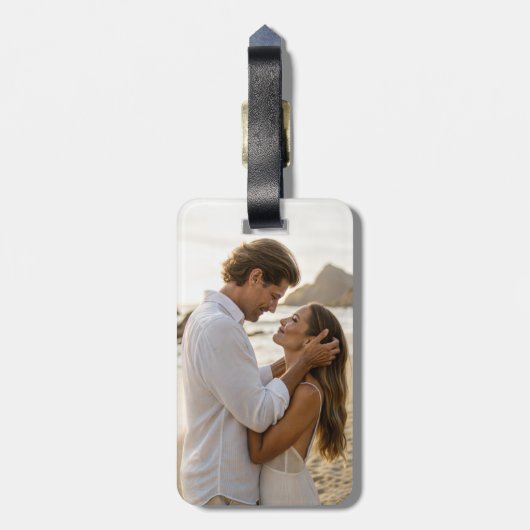 Custom Photo Luggage Tag ラゲッジタグ (裏面縦)