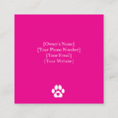 Custom Photo Maine Coon Cattery Business Card スクエア名刺 (裏面)