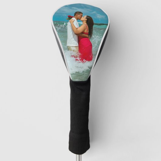 Custom Photo Memory Gift for Couples ゴルフヘッドカバー (正面)