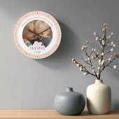 Custom Photo Message Best Grandma Ever Large Clock ラージ壁時計