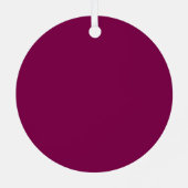 Custom Photo Metal Circle Christmas Ornament メタルオーナメント (裏面)