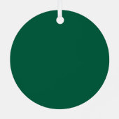 Custom Photo Metal Circle Christmas Ornament メタルオーナメント (裏面)